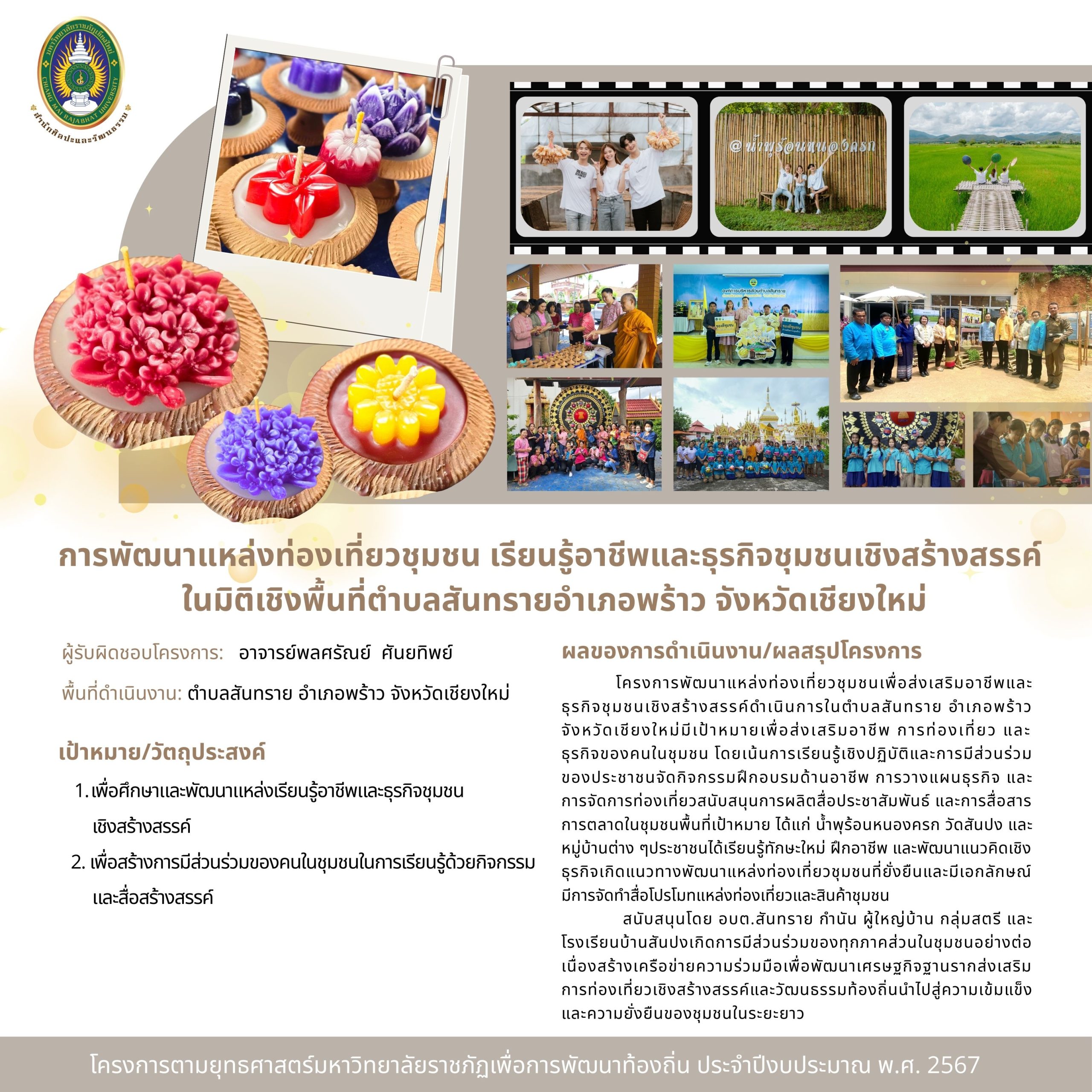 การพัฒนาผลิตภัณฑ์และมรดกภูมิปัญญาล้านนา